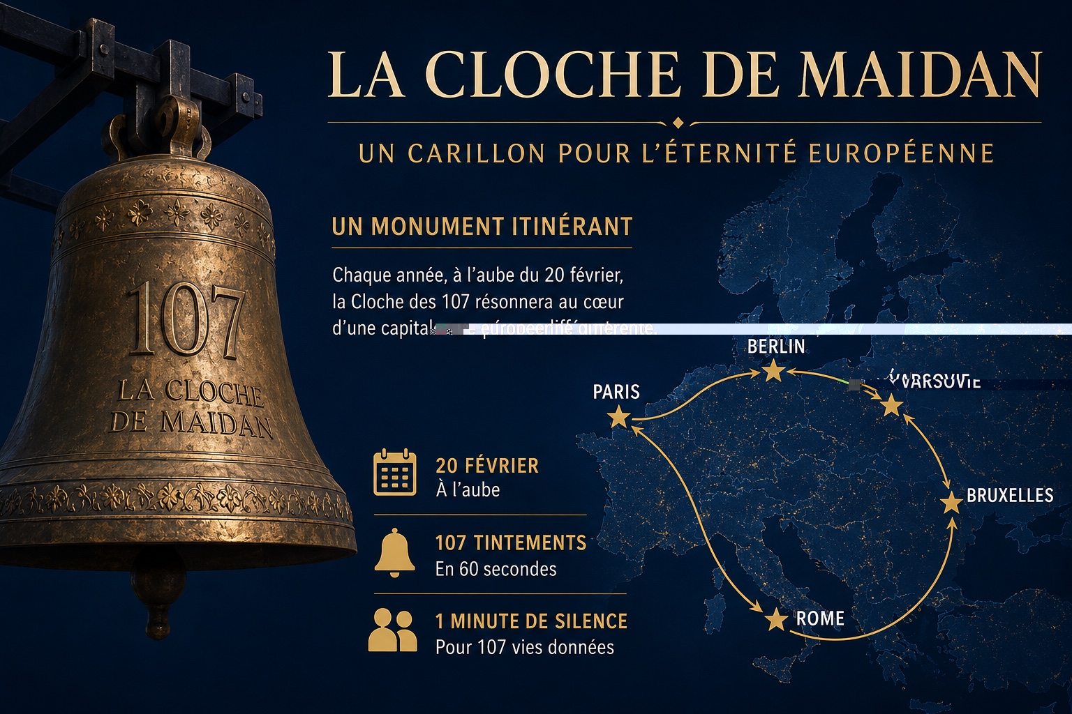 Le monument itinérant — La Cloche de Maidan