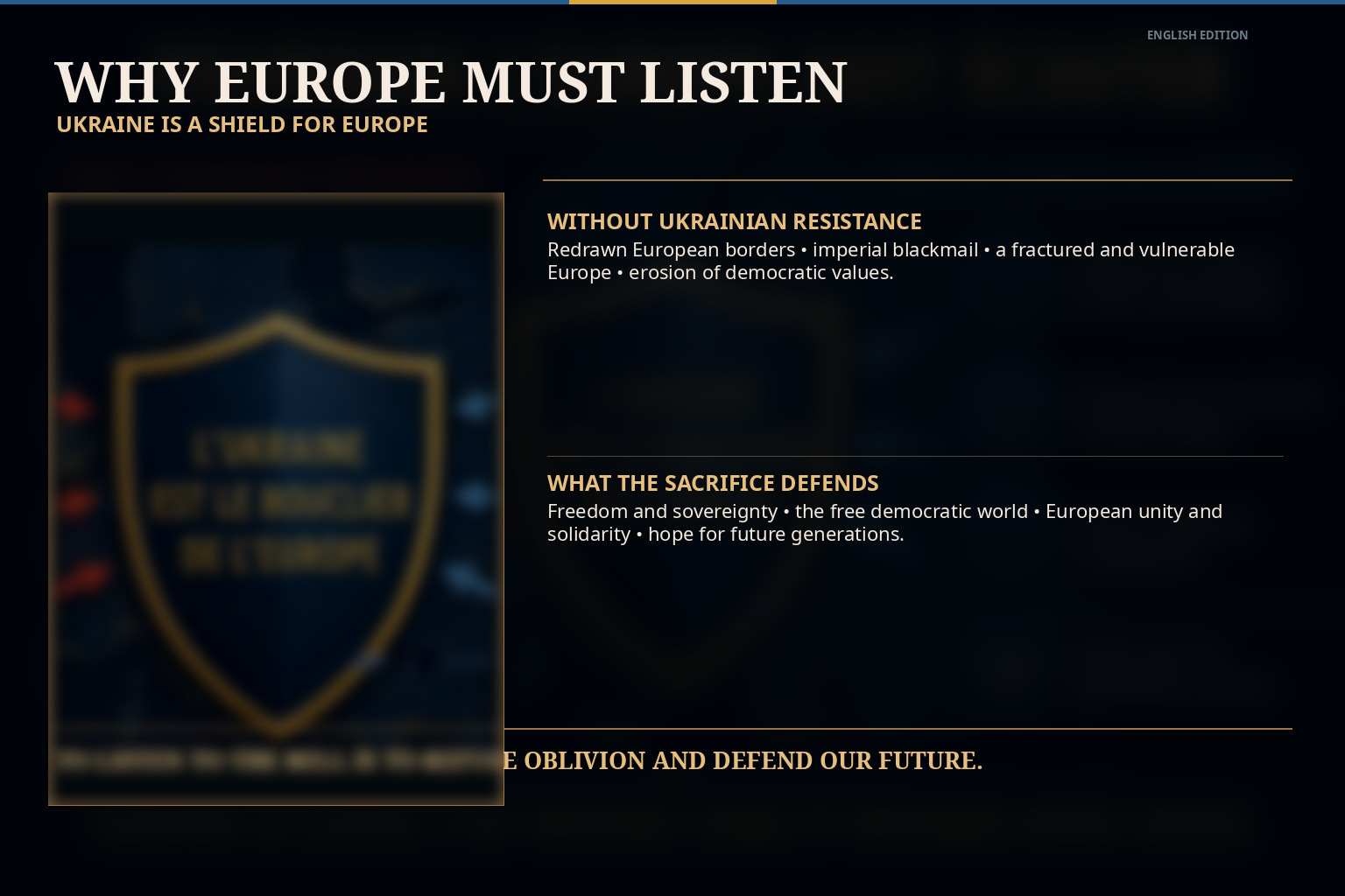 Why Europe must listen — Ukraine and European freedom